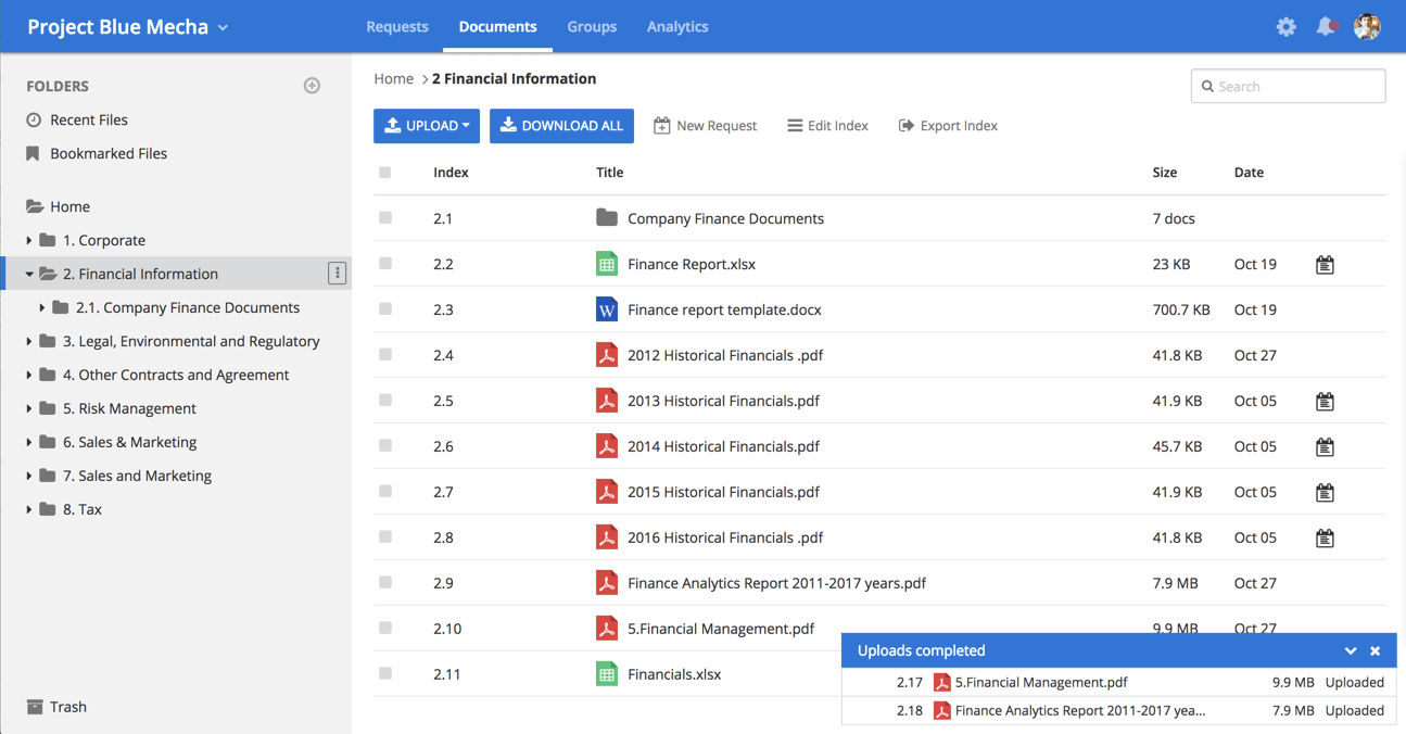 Secure Online M&A Virtual Data Room [Free Trial + Demo]